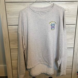Gray Sweatshirt with Graphic Logo